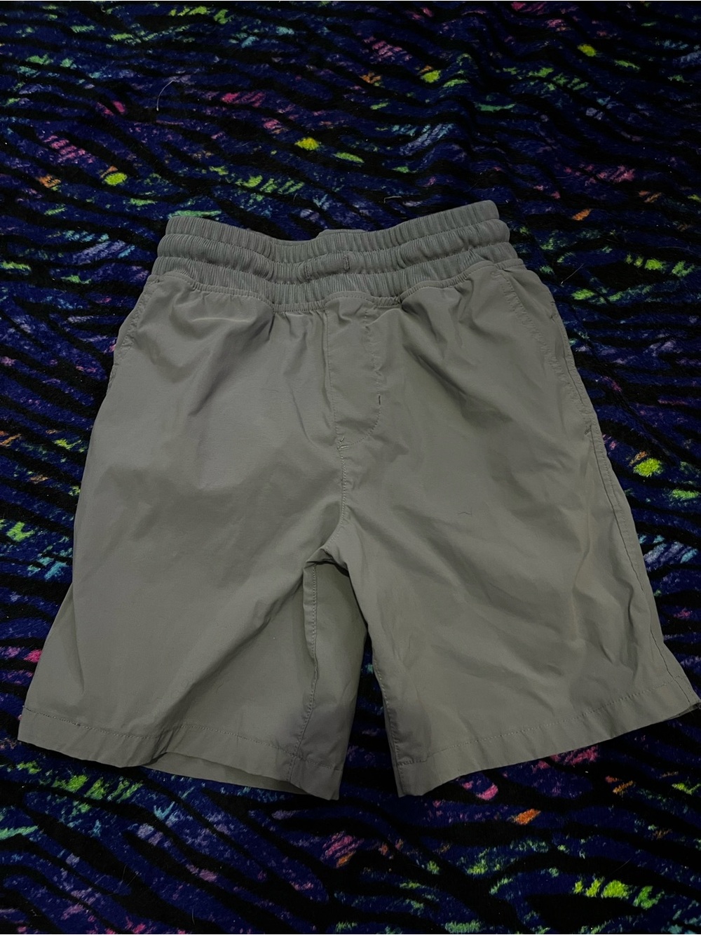 wonder nation Gray Elastic-Waist Kids Shorts